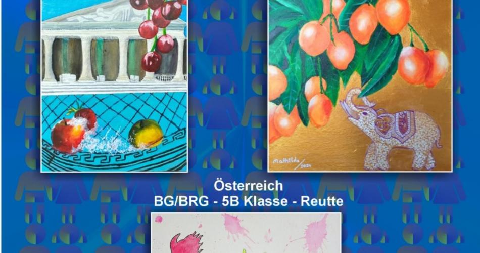 Kunstwerke von Jugendlichen KünstlerInnen aus 3 Ländern zum Thema "Früchte der Erde"