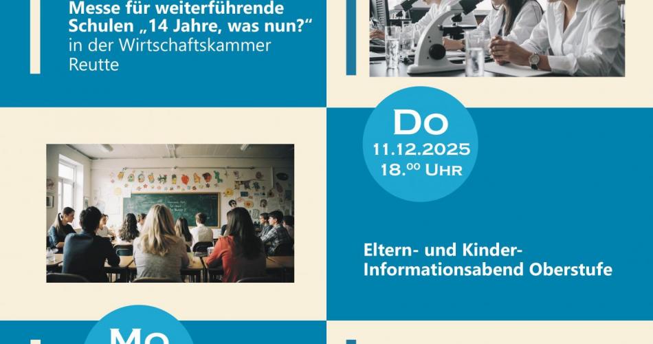 Veranstaltungen Gym V5 oberstufe VS MS 2025